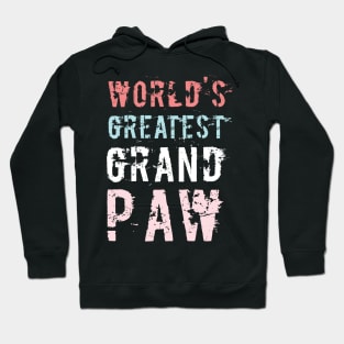 Grandpaw Worlds Greatest Grand Paw Funny Dogs Tee Hoodie